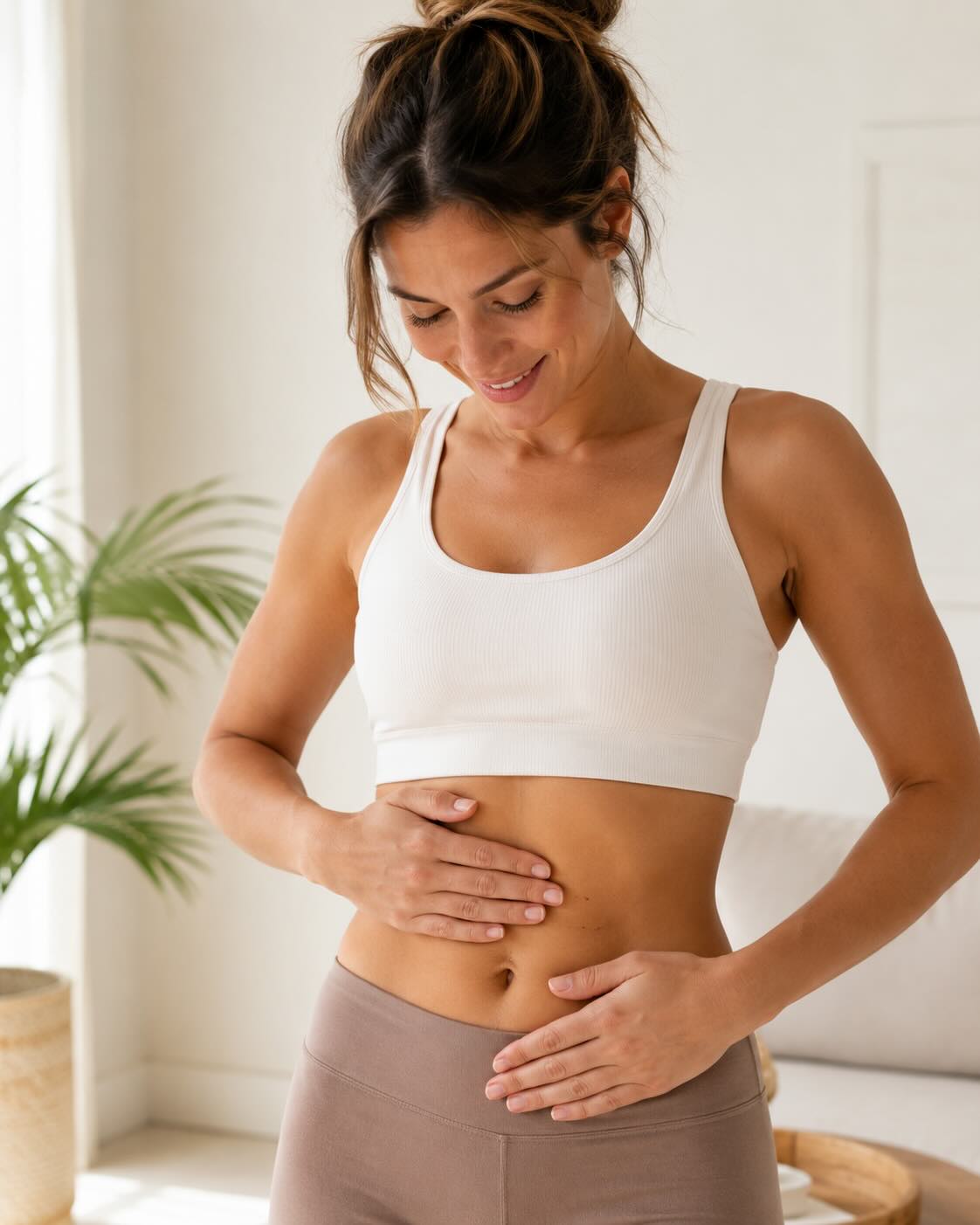 Abdomen firme y tonificado tras tratamiento con bioestimulador de colágeno
